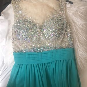 Turquoise prom dress