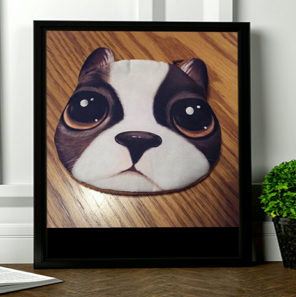 Dog zipper coin purse