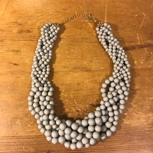 Grey beaded necklace