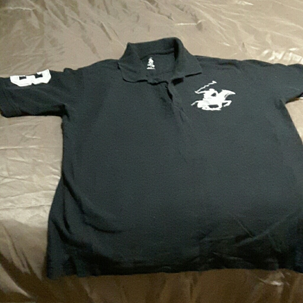 Men's Black Polo T-shirt