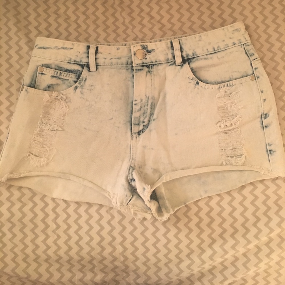 Forever 21 Acid Wash Shorts