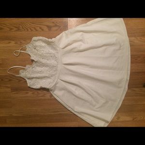 White dress with lace