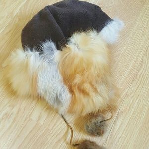 Arctic Fox Fur Lined Hat