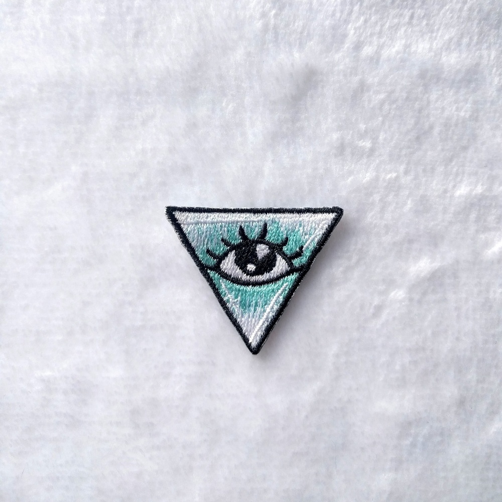 Evil eye embroidered iron on Patch
