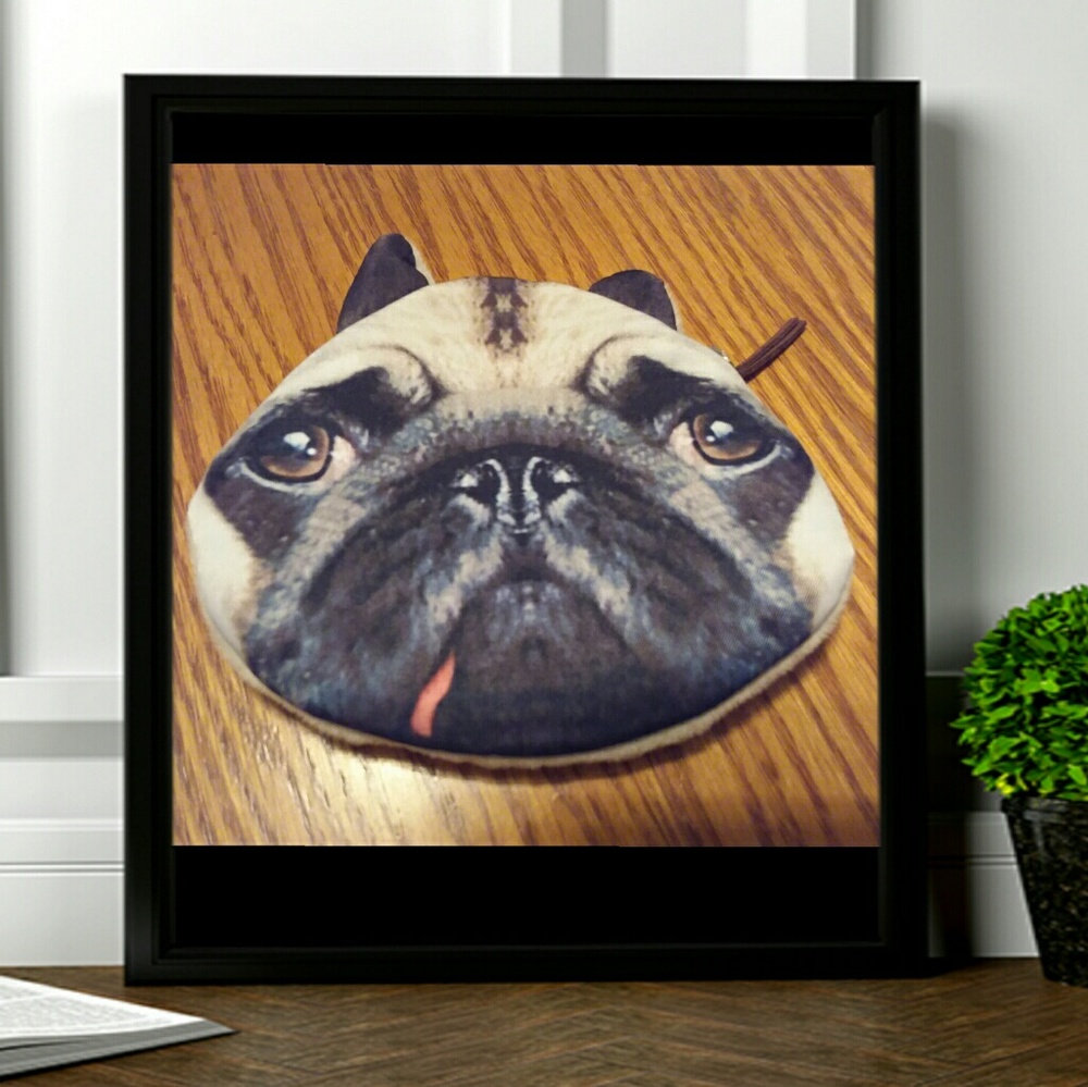 Dog zipper coin purse