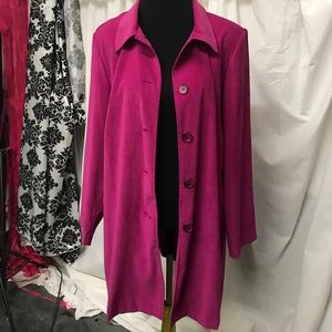 Briggs 1X Faux Suede Lightweight Jacket