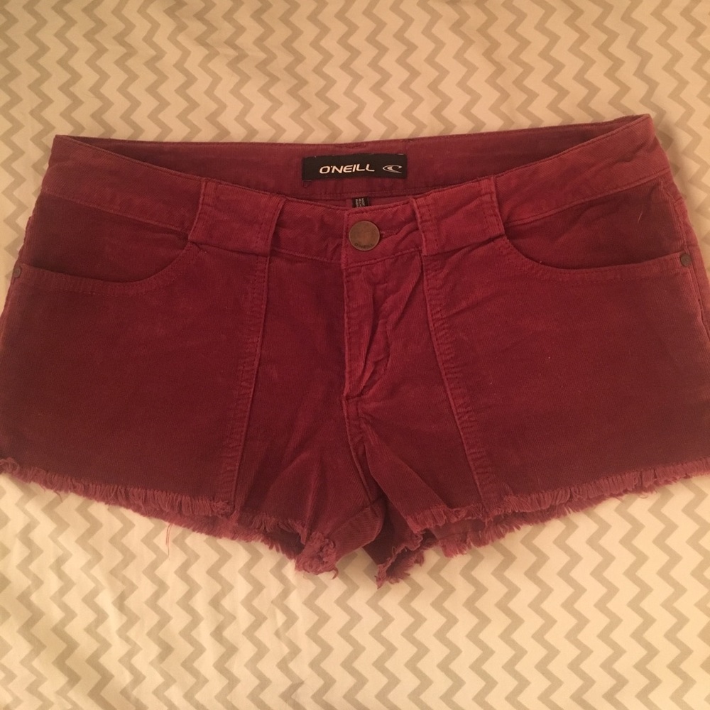O'Neill Wine Colored Corduroy Shorts