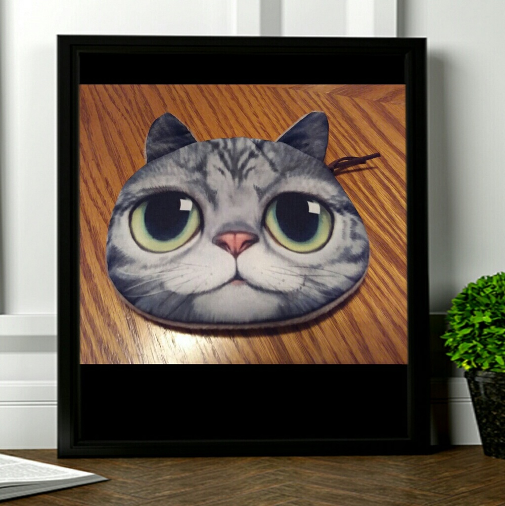 Cat zipper coin purse