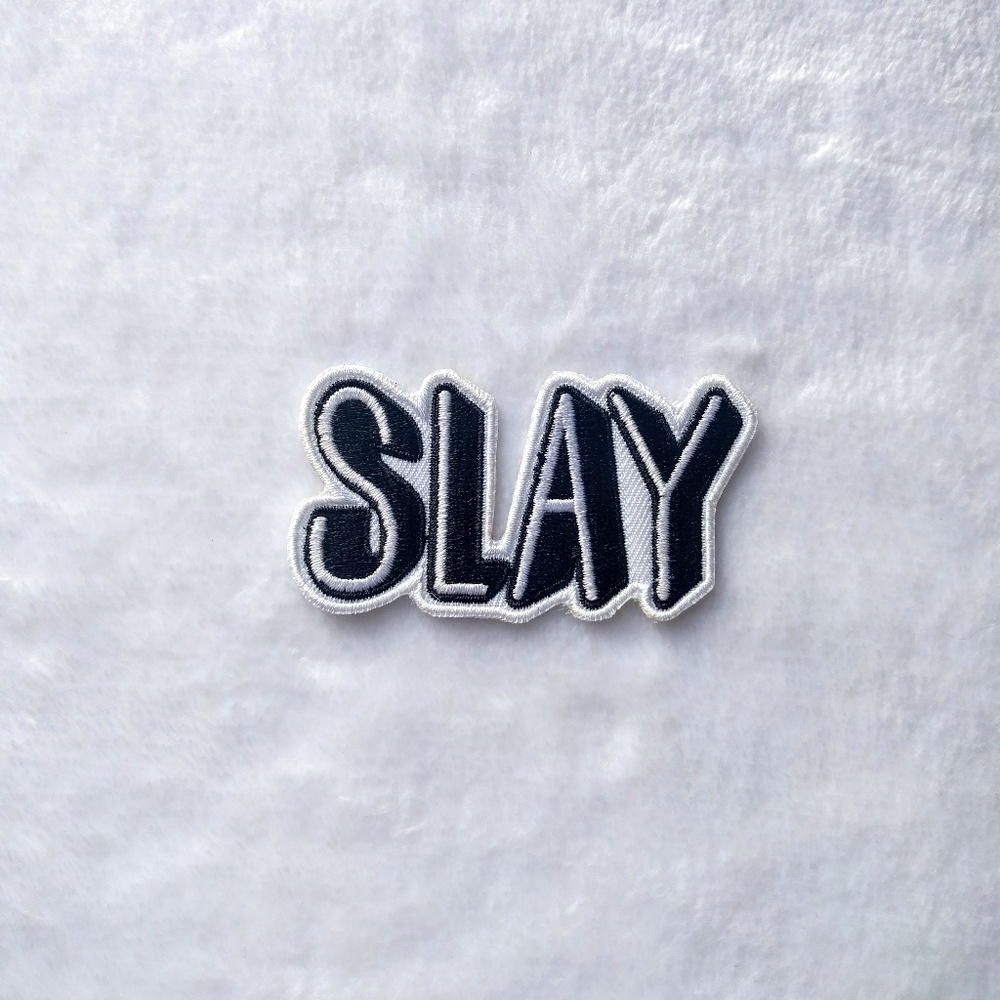 Slay Beyonc? embroidered iron on patch