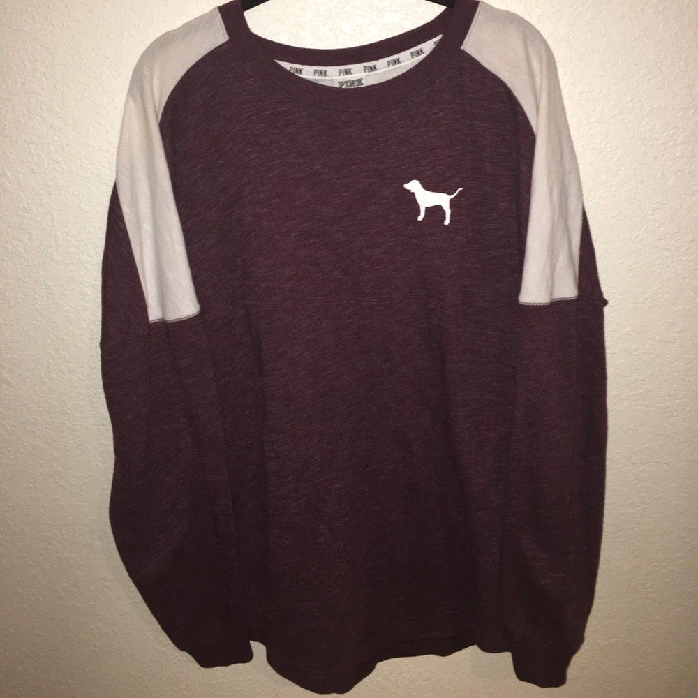 Victoria's Secret Pink varsity crew sweatshirt