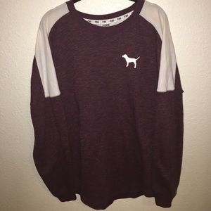Victoria's Secret Pink varsity crew sweatshirt