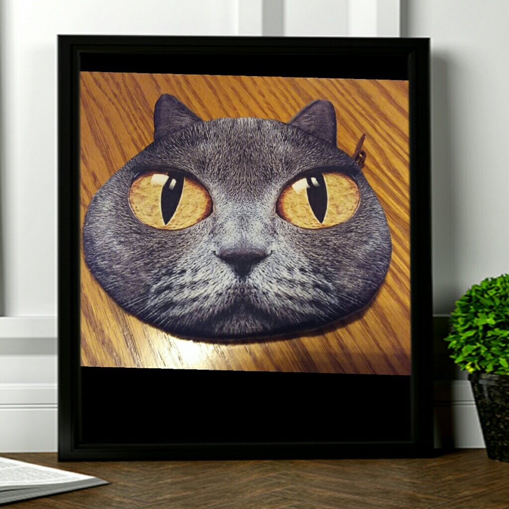 Cat zipper coin purse