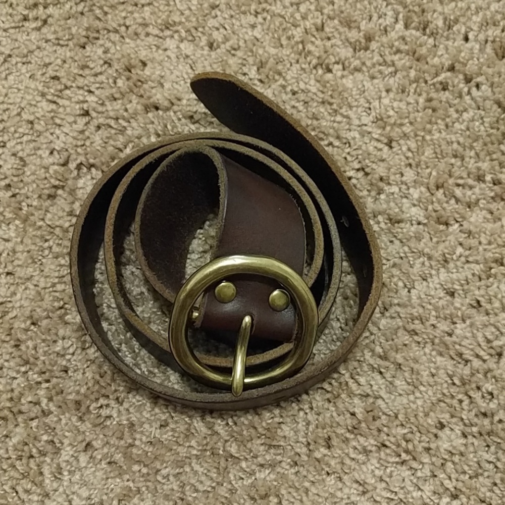 Brown 100% leather belt