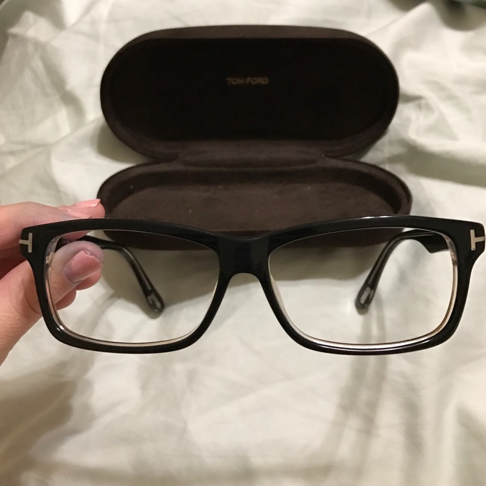 TOM FORD BLACK SQUARE OPTICAL FRAME