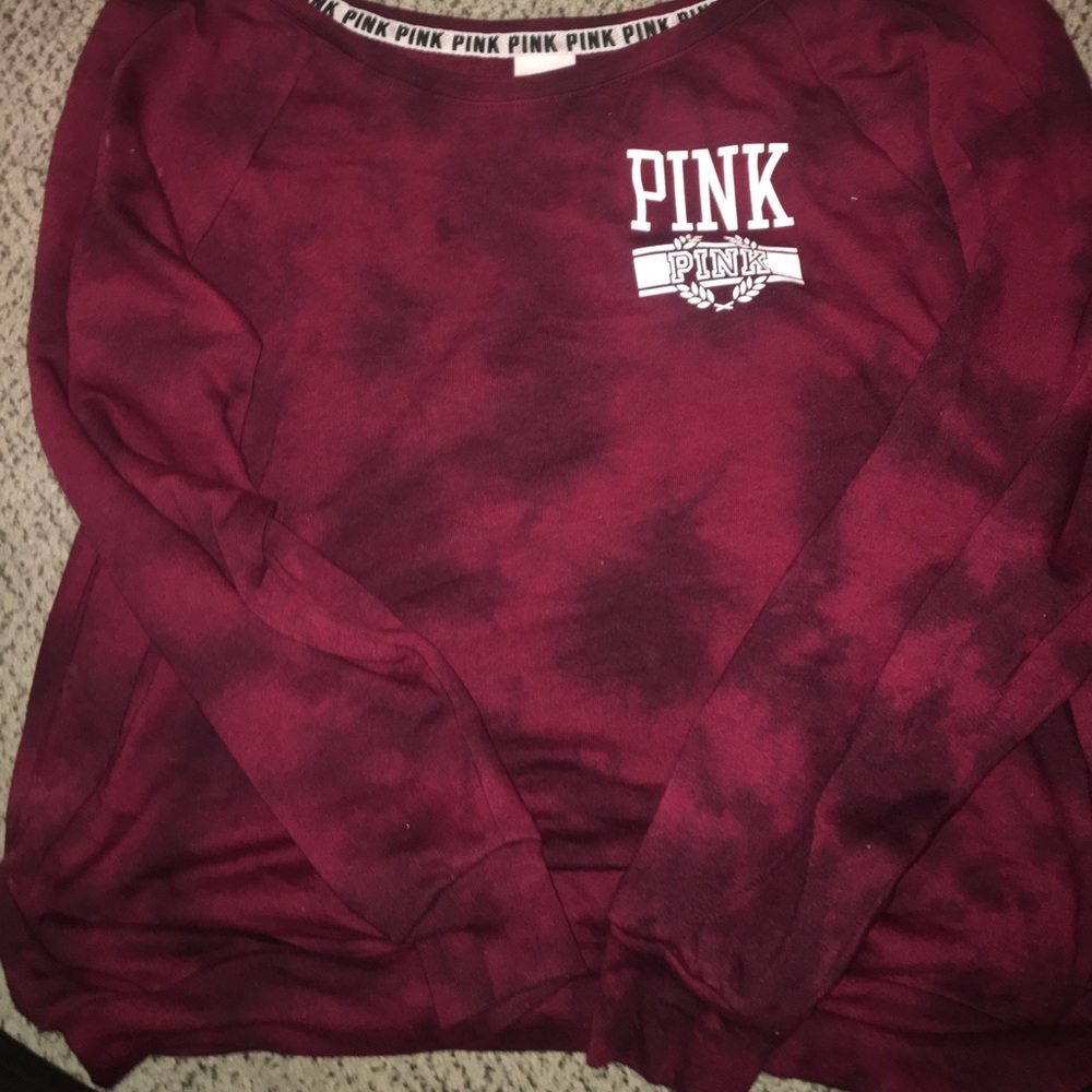 Vs pink Tye Dye slouchy tee