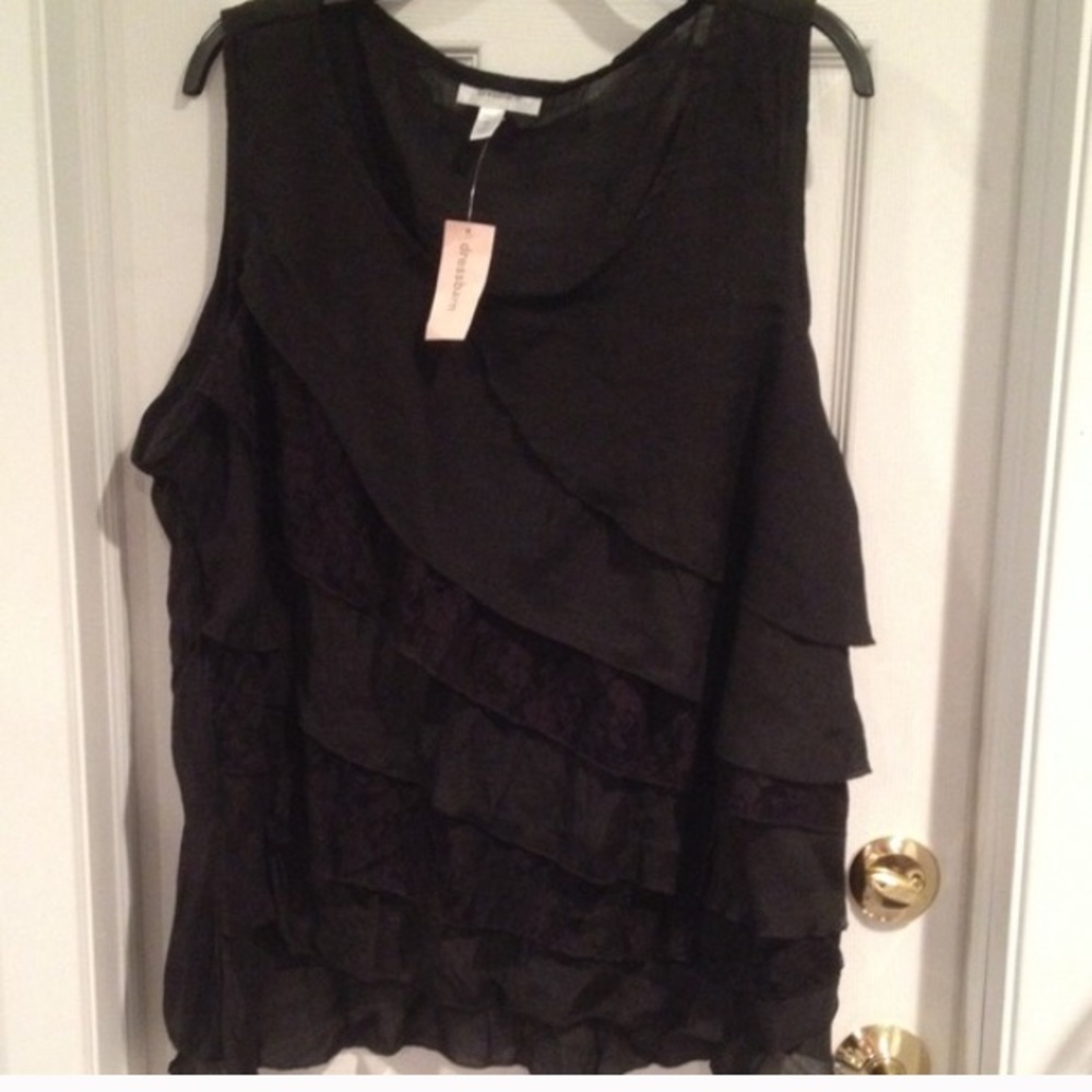 Black dressy top new.