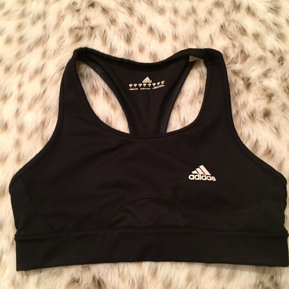 Adidas Other - Adidas Black Racerback Mesh Sports Bra