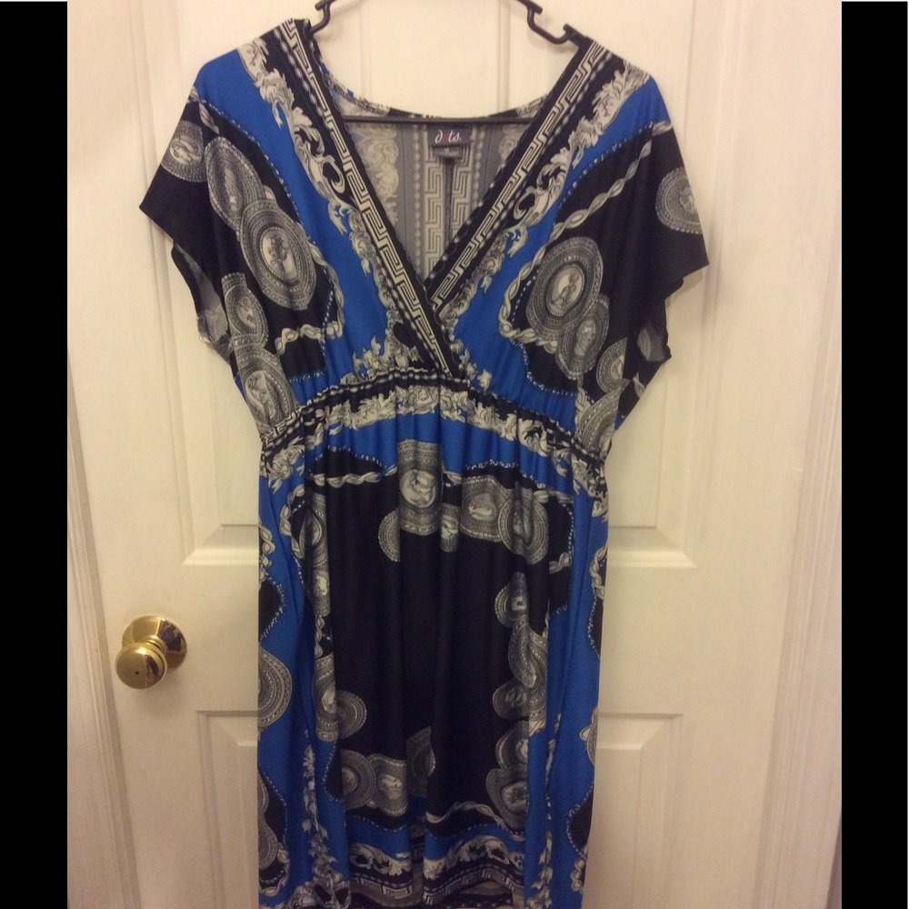 Woman plus dress