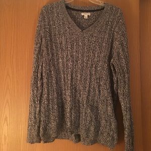 Black & White Marled Sweater