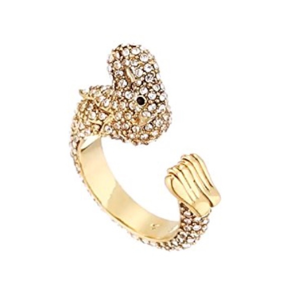 Kate Spade "Take The Cake" Swan Ring