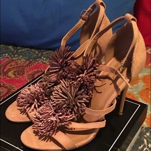 Blush Pink Suede Heels