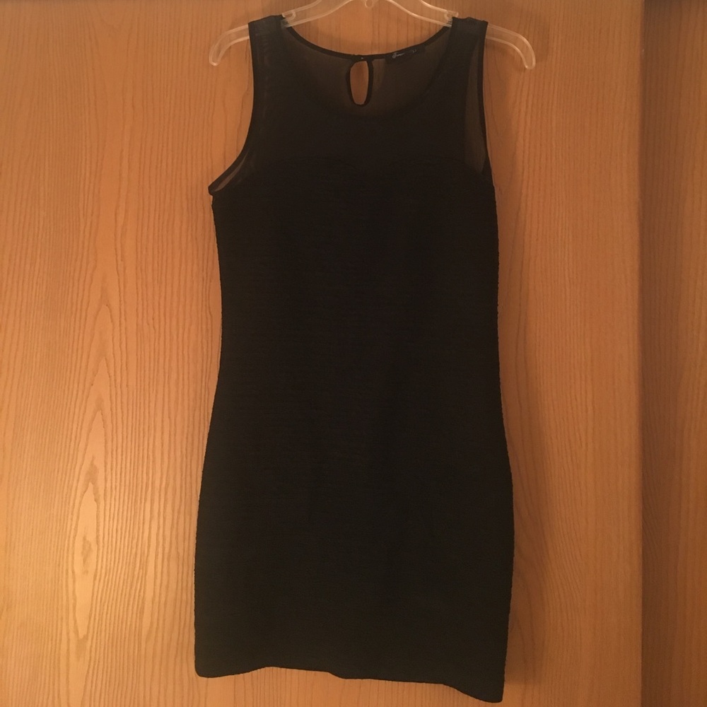 Little Black Dress with Mesh Top!