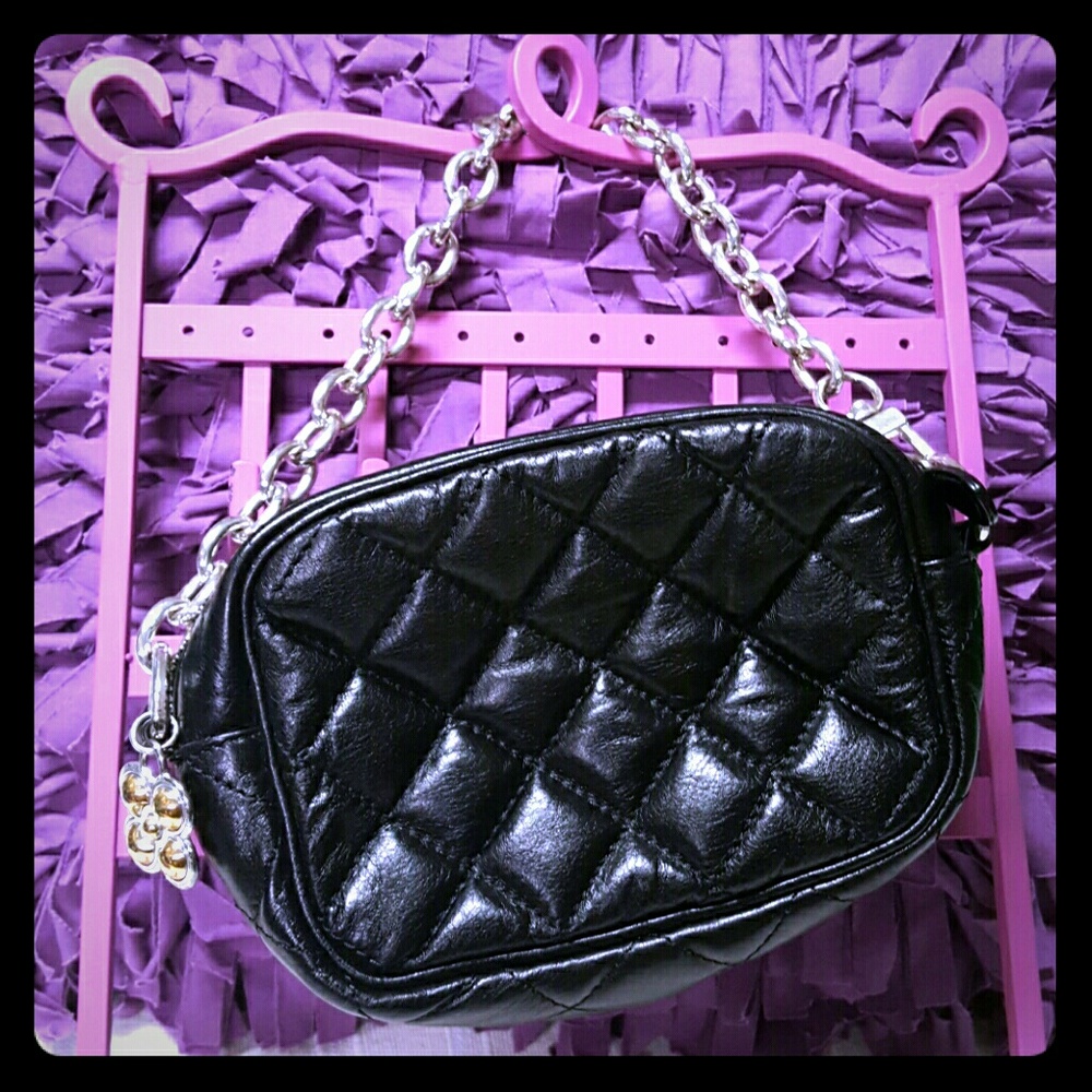 Brighton quilted leather clutch/mini bag