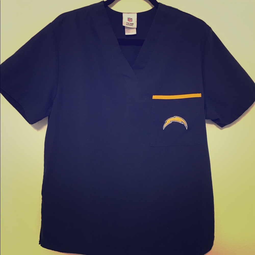 NFL chargers scrub top size S