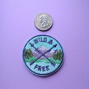 Wild and Free iron on Patch