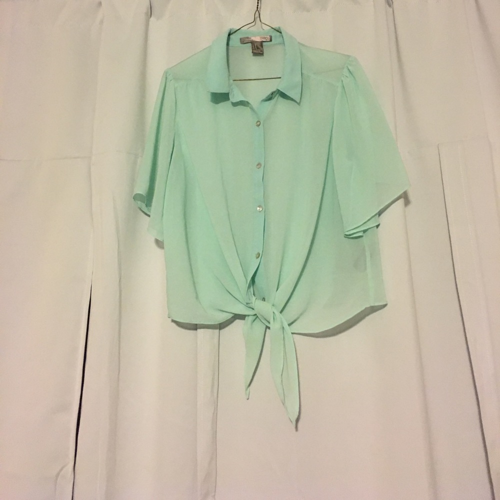 Turquoise top