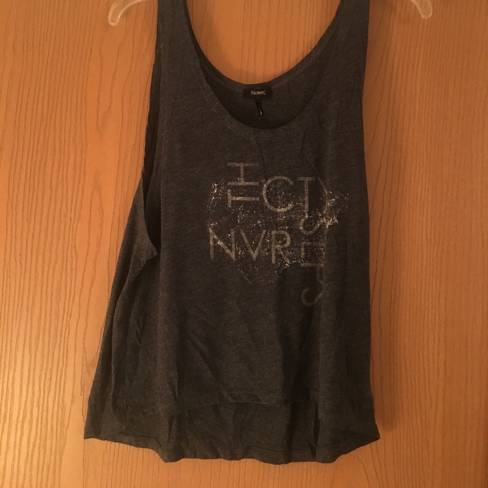 Gray Graphic Nollie Tank