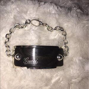Gucci Jewelry - GUCCI Authentic 925 Silver/Ebony Bracelet (Unisex) Gucci Jewelry - GUCCI Authentic 925 Silver/Ebony Bracelet (Unisex)