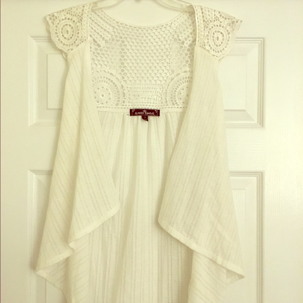 Lace summer cardigan or cover up