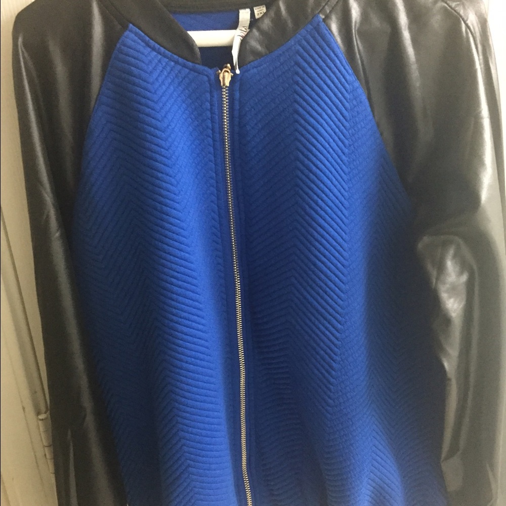 Two tone bomber jacket