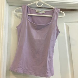 Anne Fontaine lilac fitted tank