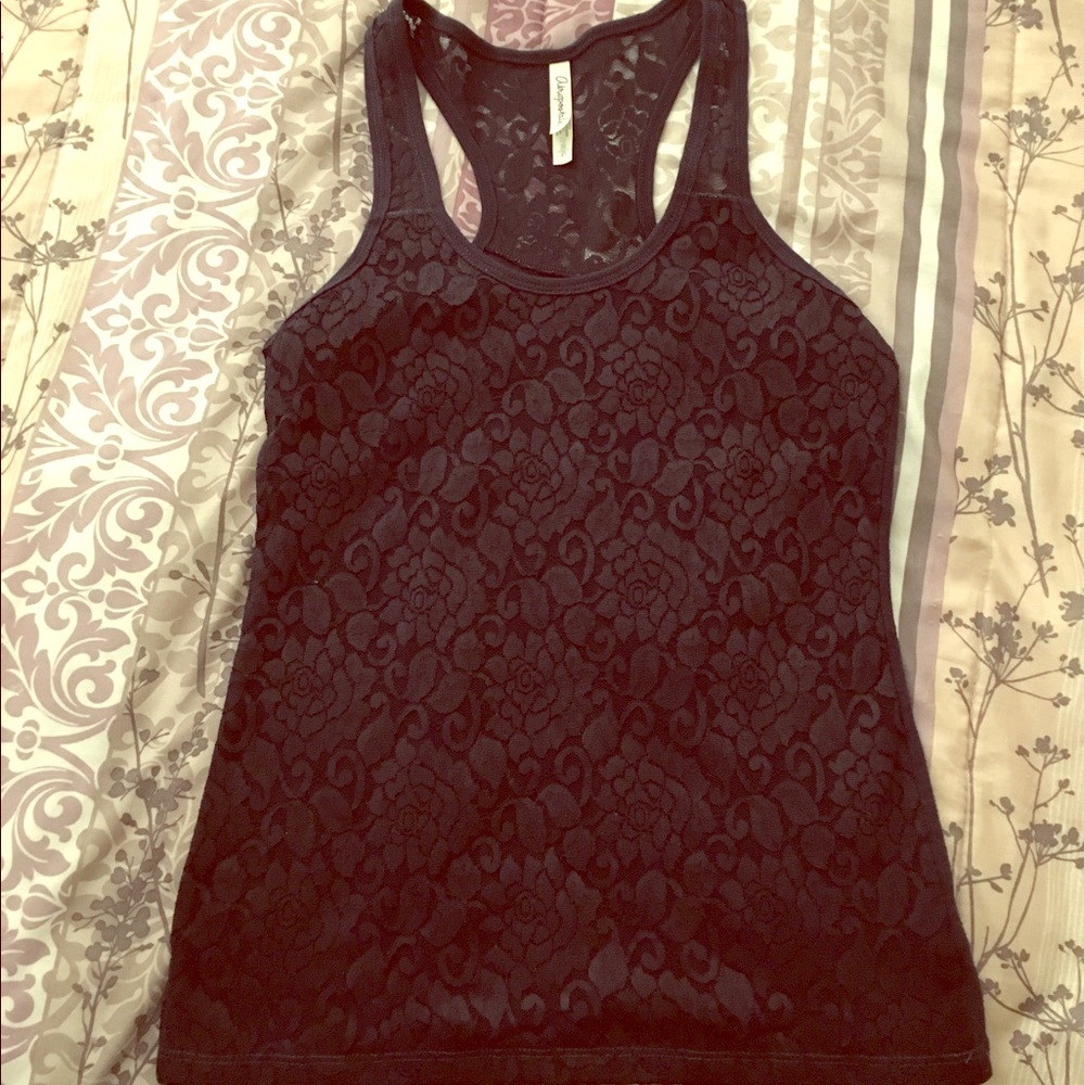 Navy Blue lace tank top