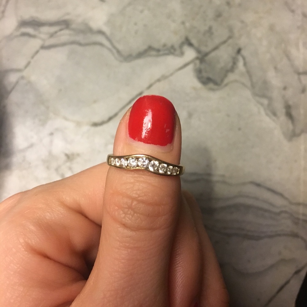 PWJ 14k yellow gold wedding band