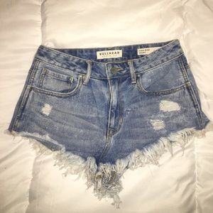 Distressed Jean Shorts