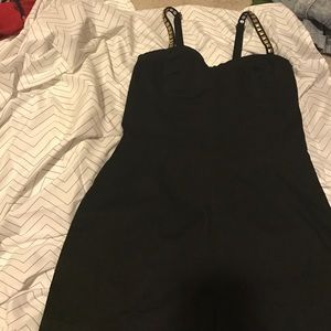 Black studded romper