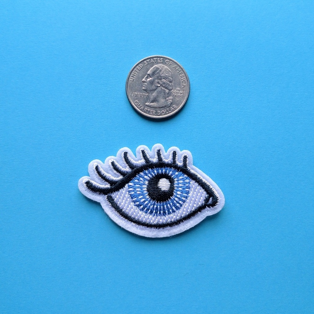 Eye eyeball iron on patch