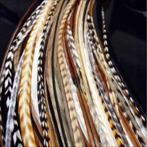 Long Natural Feather Extensions 7" - 13"
