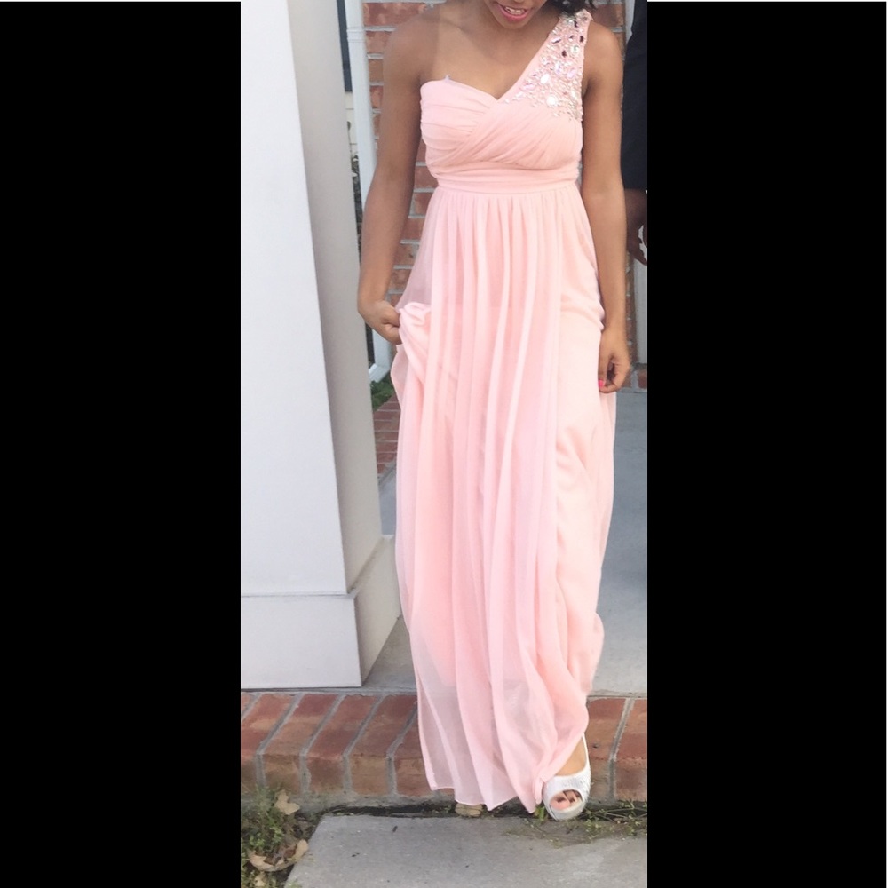 Pink prom or formal dress