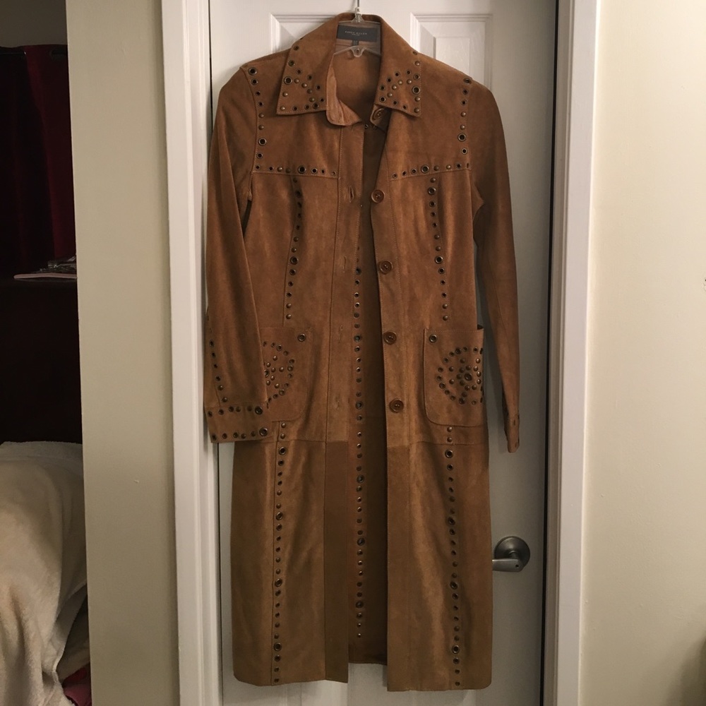Karen Millen genuine leather coat