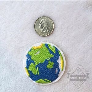 Earth iron on patch