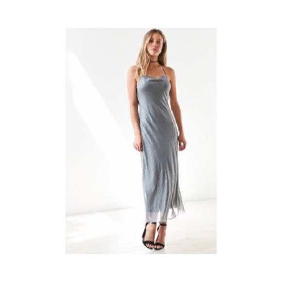 NWT UO Croc Bias Slip Midi Dress - Picture 5 of 5