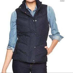 Polka Dot Puffer Vest