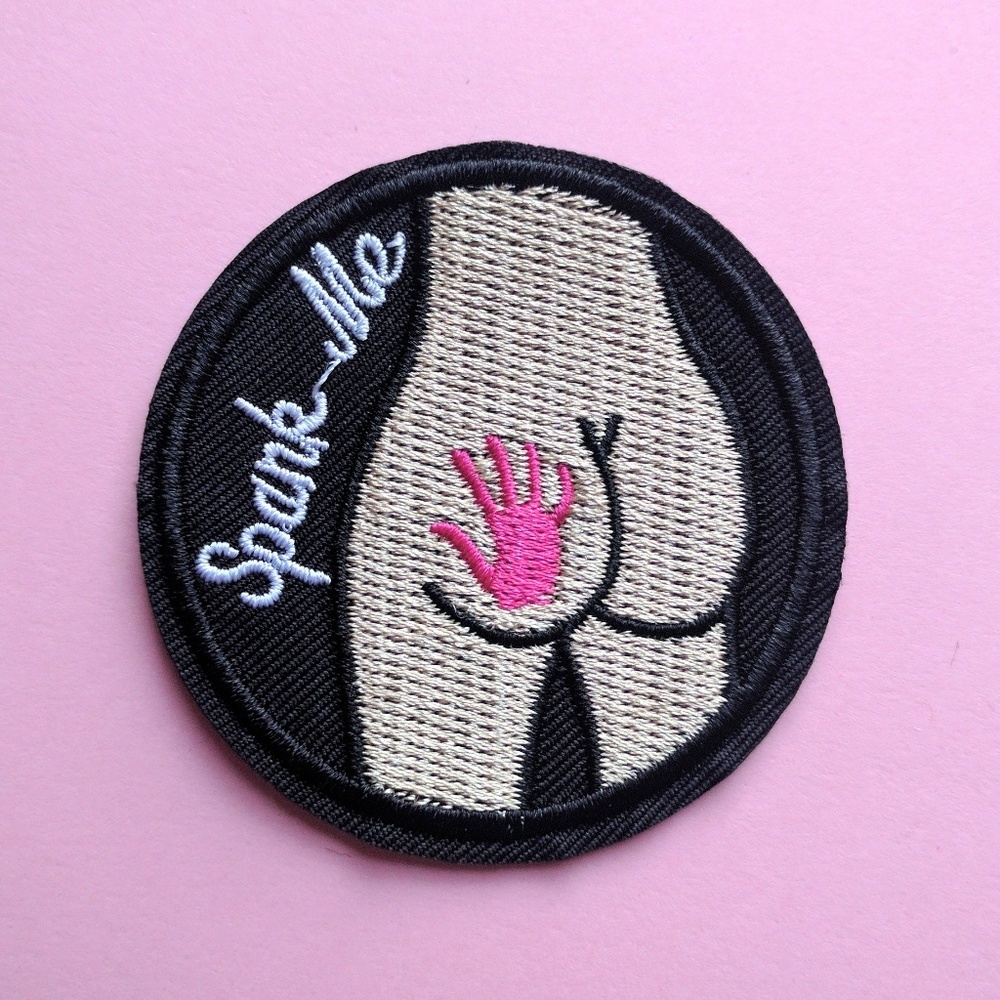 Spank me Daddy zaddy iron on Patch