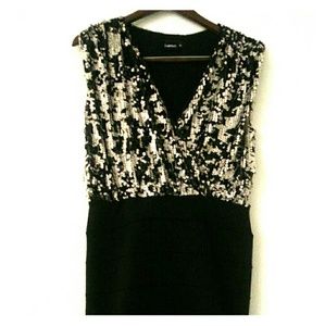 sequined cocktail dress