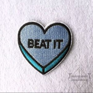 Beat it sweetheart Valentine iron on patch