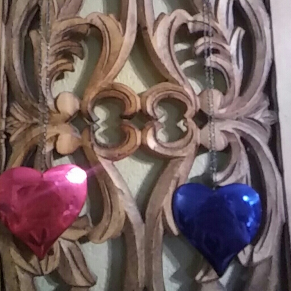 NWT Long Heart Necklaces